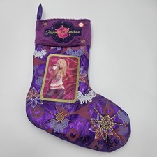 Hannah Montana Purple Christmas Stocking Music Doesn't Work 17" X 10.5" 