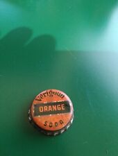 Antique Verigoud Orange Indoor Cork Soda Capsule