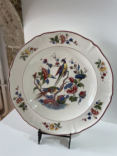 Ancien plat rond creux - rond,