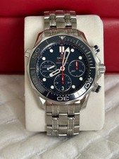 Omega Seamaster Chronograph - Blue Dial. Complete Service Done June 2025 ($900)