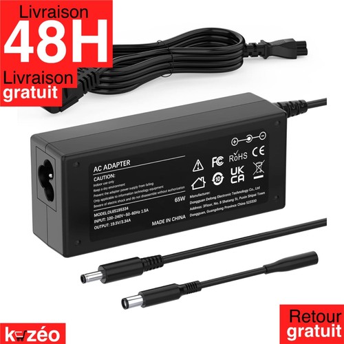 Chargeur dell 65w 3 34a - chargeur, 19,5v