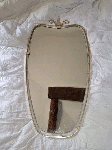 Ancien miroir métal doré