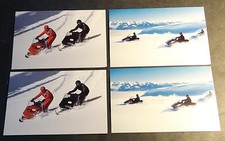 (4) VINTAGE SKI-DOO SNOWMOBILE