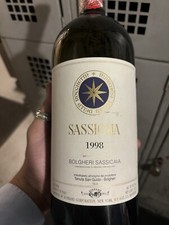 Empty Bottles Sassicaia and Masseto From Italy