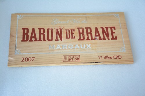 Estampe caisse vin - bois,