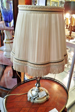 Lampe baroque pied metal - lampe,