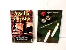 Deux livres d'agatha christie : un cadavre dans la biblio., le noel d'H. poirot