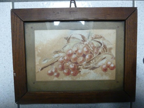 Ancien tableau carte - , dessin