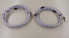 QED Genesis Silver Spiral Speaker Cable Pair 3.0m, Oxygen-Free Copper, Used