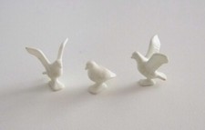 PLAYMOBIL (T3104) FARM & EQUESTRIAN - set of 3 white pigeons 