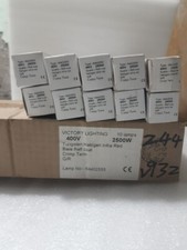 SET OF 10 PCS VICTORY LIGHTING LAMP NO.64402555 HALOGEN INFRA RED 400V 2500W NEW