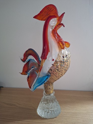 Grande sculpture coq vintage