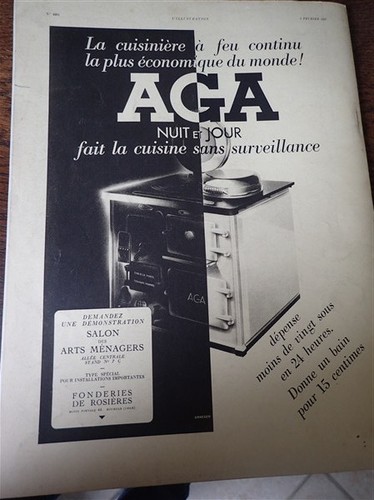 Cuisinière aga salon des - au,