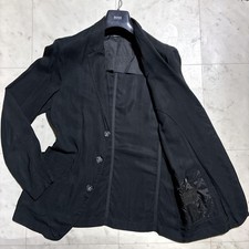 Giorgio Armani Unconstructed Tailored Jacket Blouson Men Size L Black 