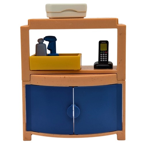 Playmobil meuble marron bleu - meuble, marron/bleu
