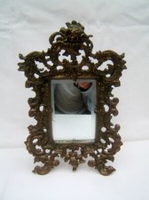 ancien miroir bronze a poser
