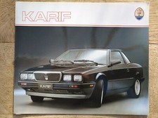 MASERATI KARIF 1989 1990 BROCHURE DEPLIANT 6 PAGES EN ALLEMAND TRES BON ETAT