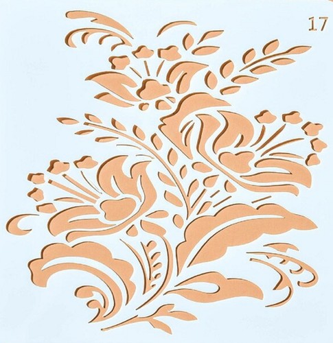Pochoir plastique 13cm - pochoir, 13*13cm