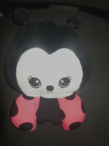 Doudou peluche coccinelle noir - doudou,