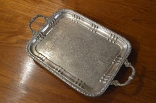 Plateau en bronze argenté