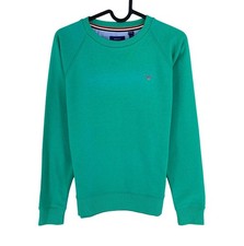 Gant Garçons Vert Original Col Rond Pull Taille 13-14 Ans 158/164 Cm