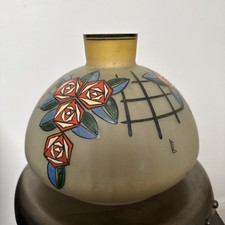 RARE GROS VASE ÉMAILLÉ ART