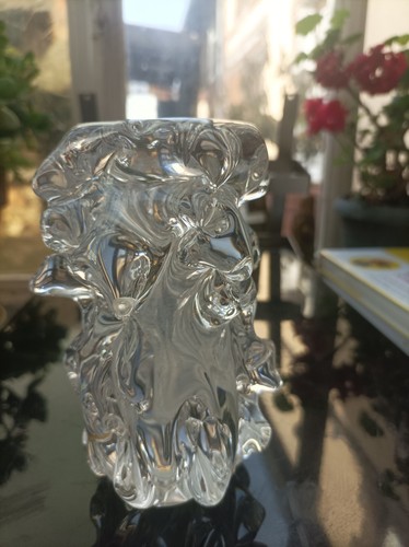 Beau massif vase verre - beau, et