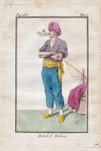 Costume marin italien - de, 1780