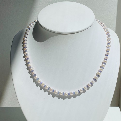 Collier argent perles - collier, de