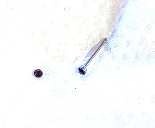 Piercing droit nez brillant - nez,