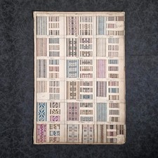 Nuancier textile ancien - env