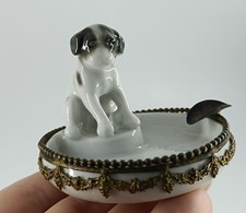 Goebel porcelaine bronze chien