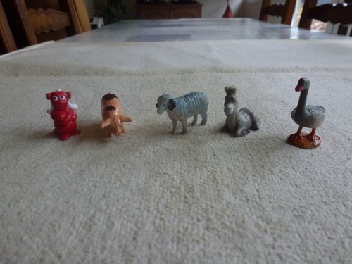 Cinq mini animaux ferme - animaux, de