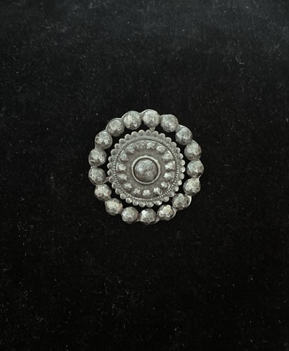 Bouton ancien acier poli - acier,