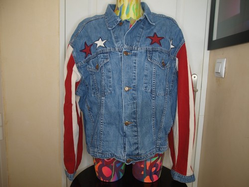 Blouson vintage jean chipie - blouson,