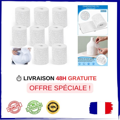 Bandes plâtre moulage 8 - plâtre,