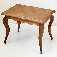 VINTAGE 1950S OAK SIDE TABLE CHECKERED TOP 50S 1950S 50s