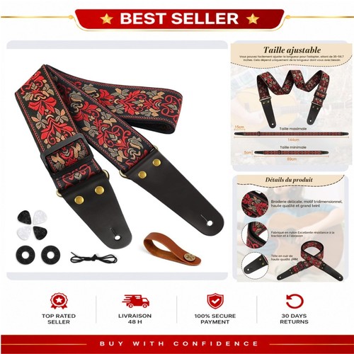 Sangle guitare réglable