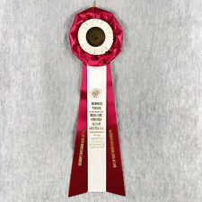 AKC Dog Show Ribbon Miniature Pinscher Club Award Red White Satin Parade Rosette