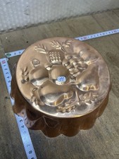 Antique tinned copper cake pan, Kuglof, ref No. 11