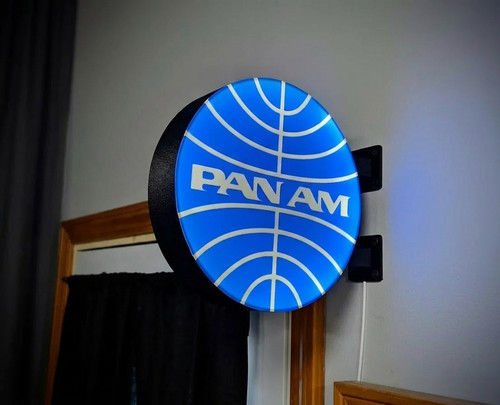 Enseigne lumineuse pan led - pan, am