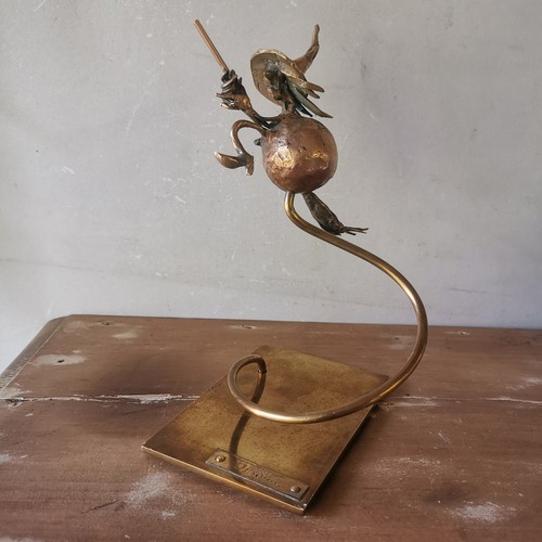 Sculpture sorcière laiton - en,