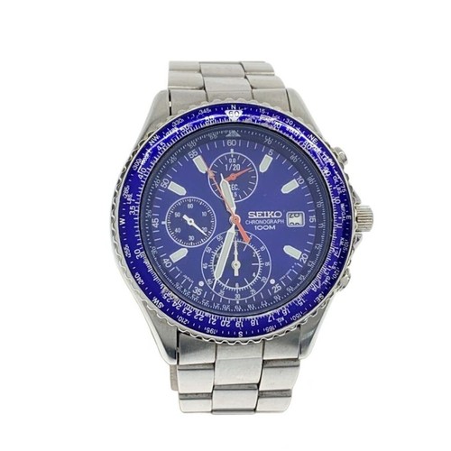 Seiko pilot chronograph quartz - seiko,