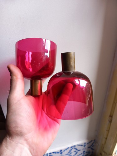 Paire verrine rouge verre de - paire,