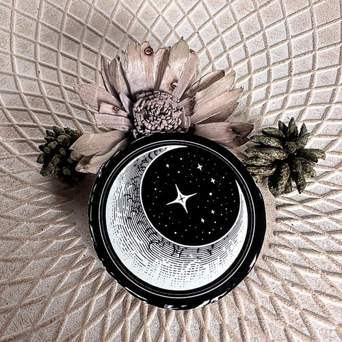 Stickers noir lune - -,