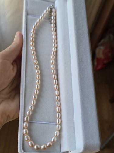 Collier véritables perles - collier, en