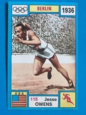 JESSE OWENS 118 USAPanini OLYMPIA 1896 1972 Berlin 1936 Figure Sticker Card