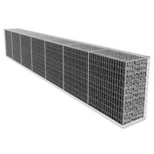 Mur en gabion avec couvercle
