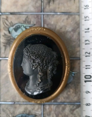 Broche camée vintage buste - , de