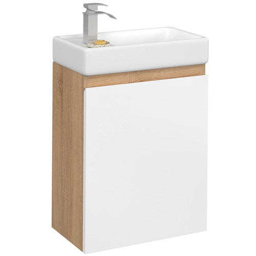 Meuble lave mains suspendu - meuble, wc